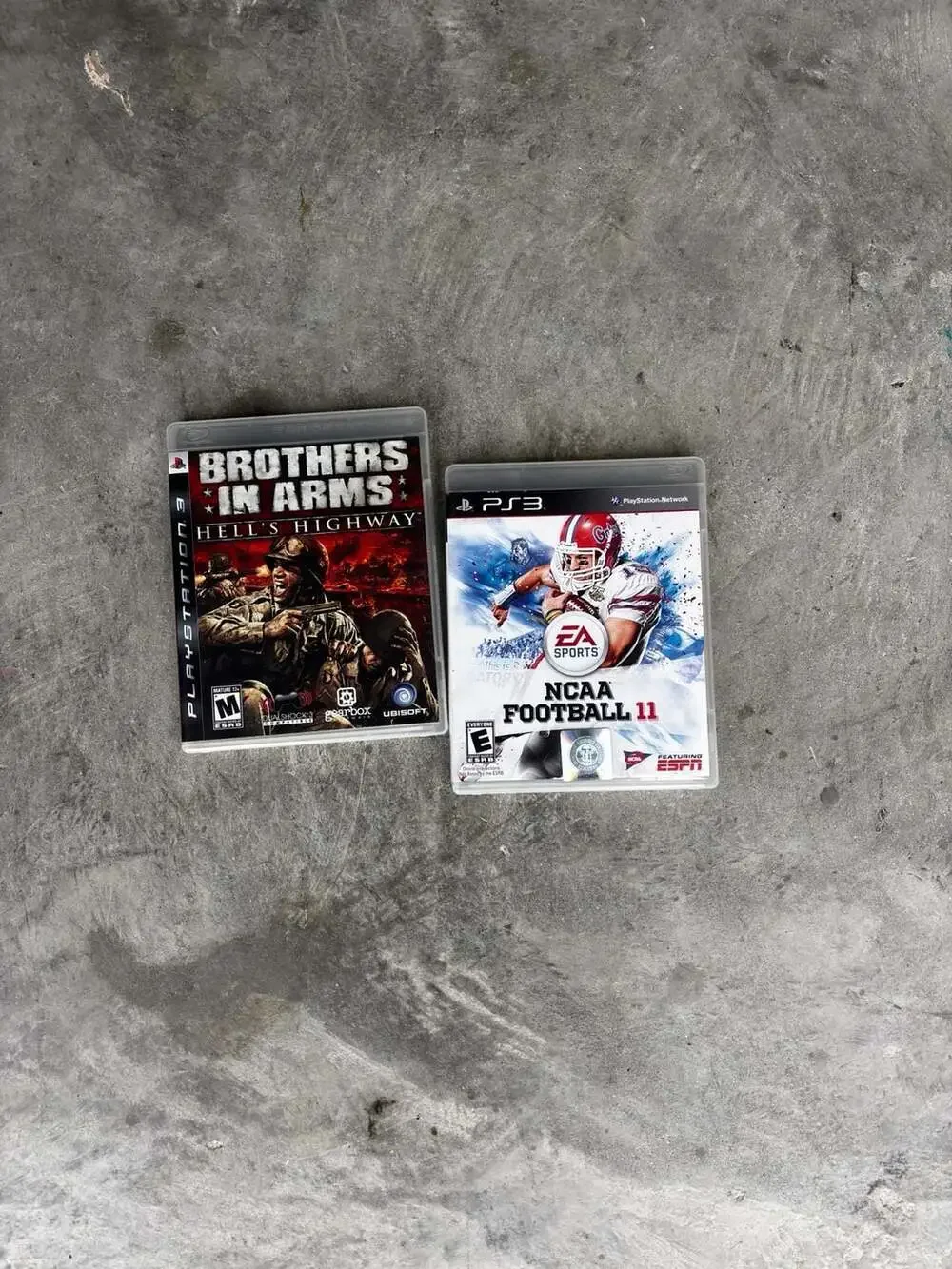 Brothers in Arms: Hell's Highway and NCAA Football 11 for PlayStation 3